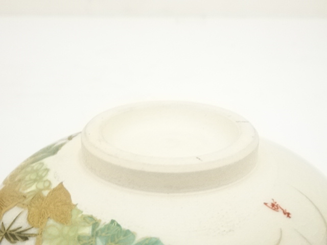 道具 ] - 道具 九谷焼 芦湖造 色絵秋草茶碗（共箱） | ネットショップ